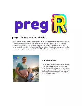 Preg Where Men have babies