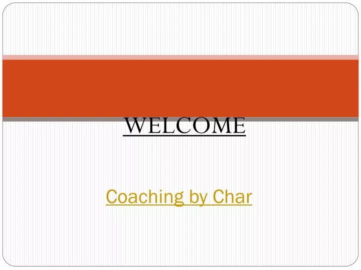 coaching by char