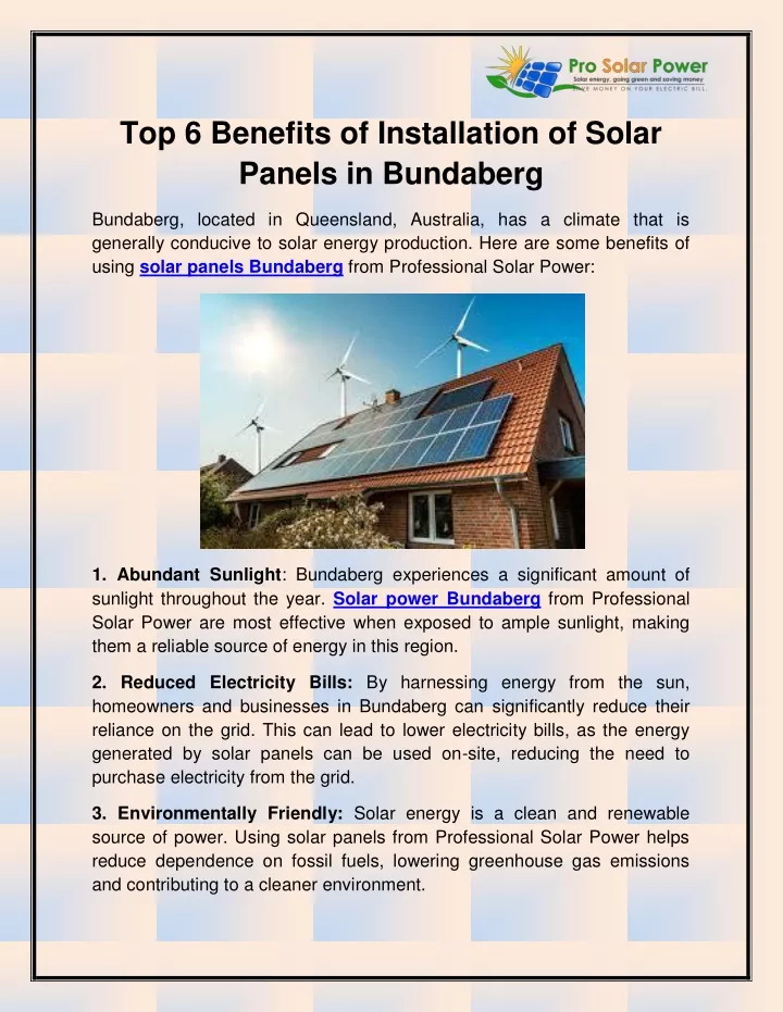 top 6 benefits of installation of solar panels