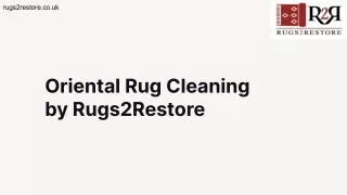 Oriental Rug Cleaning by Rugs2Restore