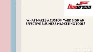 What Makes a Custom Yard Sign an Effective Business Marketing Tool