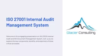 ISO 27001 Internal Audit Management System