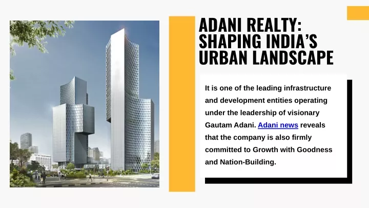 adani realty shaping india s urban landscape