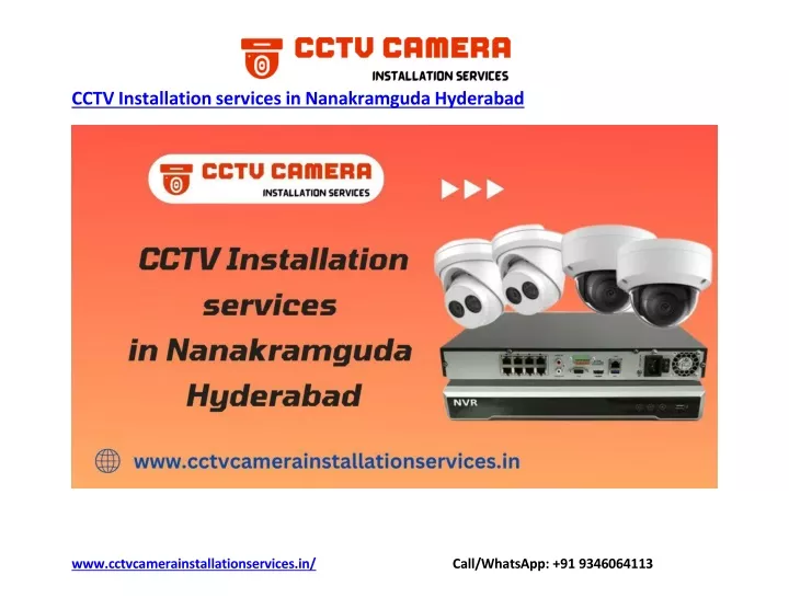 cctv installation services in nanakramguda