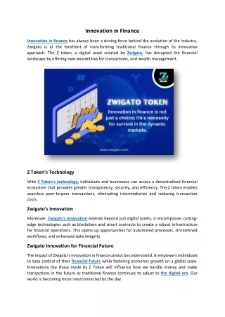 innovation in finance