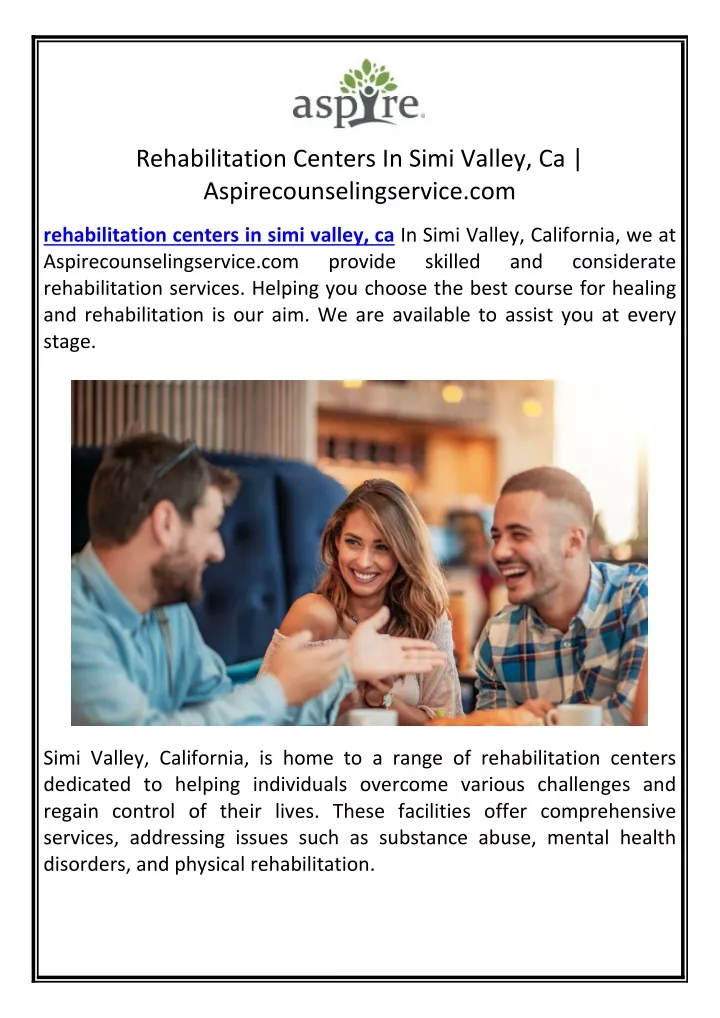 rehabilitation centers in simi valley