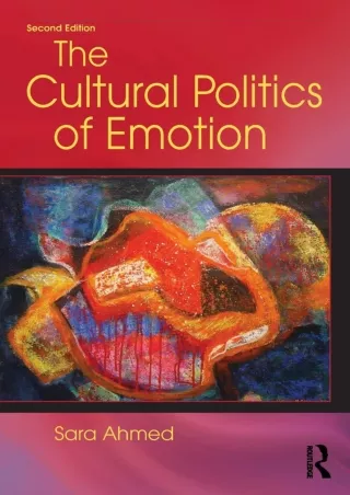 ❤READ❤ [PDF]  The Cultural Politics of Emotion