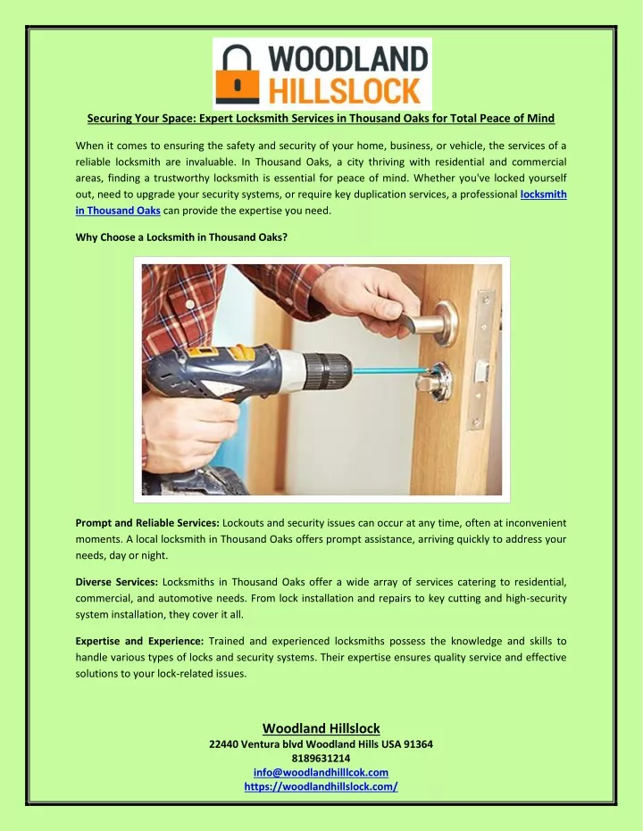 securing your space expert locksmith services