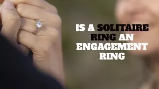 is a solitaire ring an engagement ring