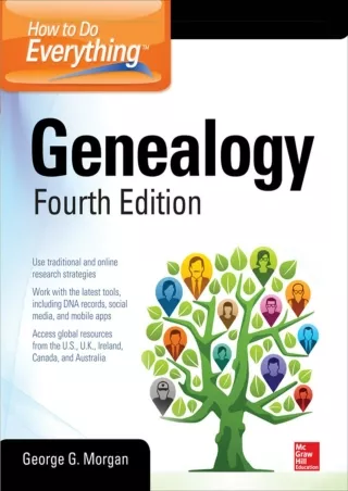 get [PDF] ❤Download⭐ How to Do Everything: Genealogy, Fourth Edition