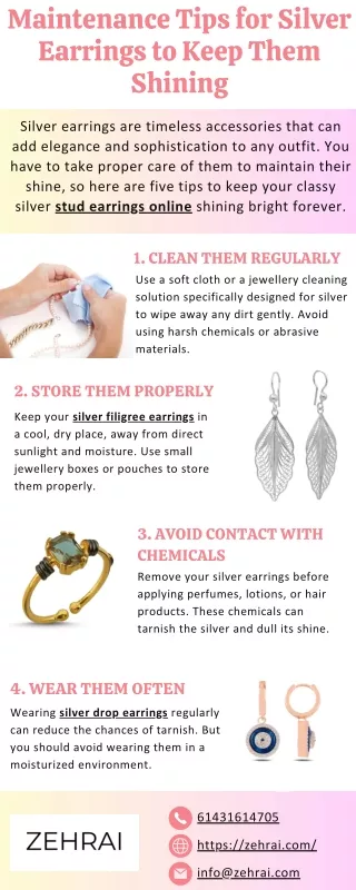 Maintenance Tips for Silver Earrings to Keep Them Shining