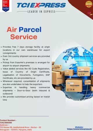 air parcel service