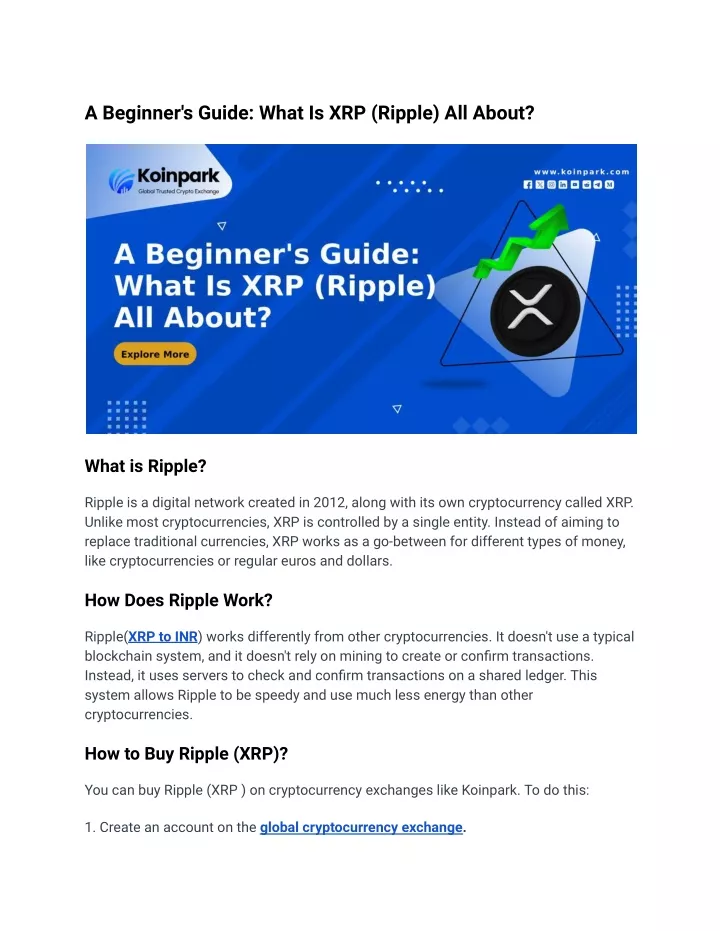 a beginner s guide what is xrp ripple all about