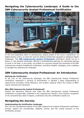 navigating the cybersecurity landscape a guide