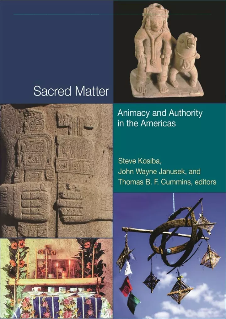 read pdf sacred matter animacy and authority