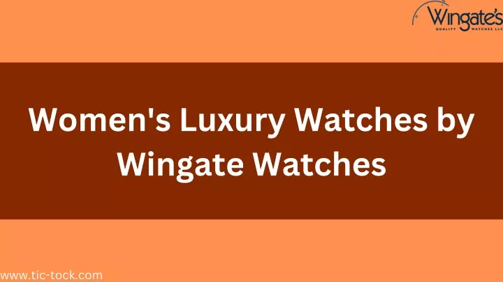 women s luxury watches by wingate watches