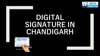 Digital signature in chandigarh