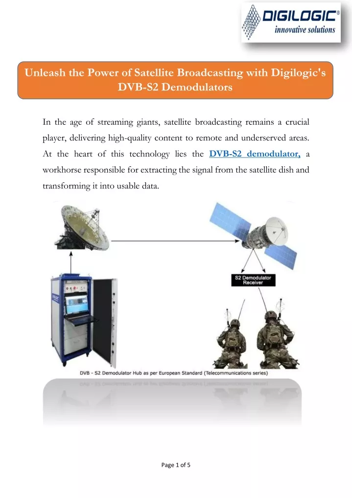 unleash the power of satellite broadcasting with