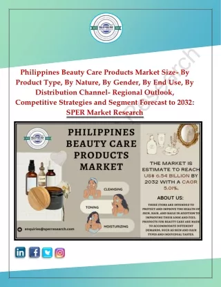 Philippines Beauty Care Products Market Size, Share and Future Outlook till 2032