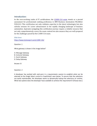 Get C1000-123 Exam IBM Cloud Solution Architecture v2 Answers Download PDF Dump