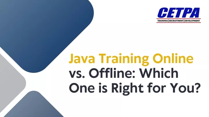 java training online vs offline which