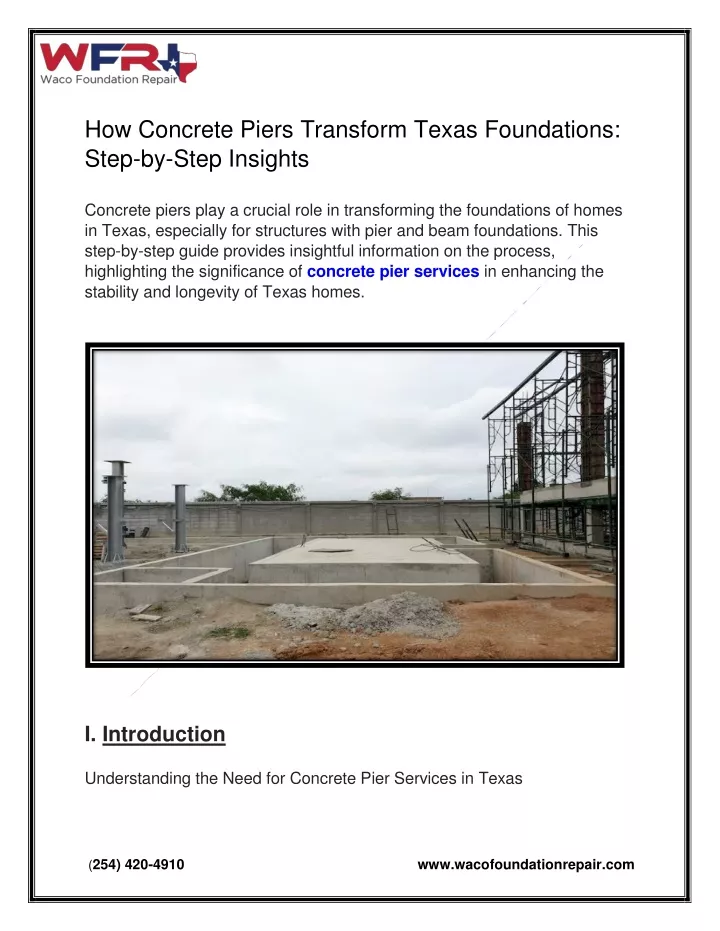 how concrete piers transform texas foundations