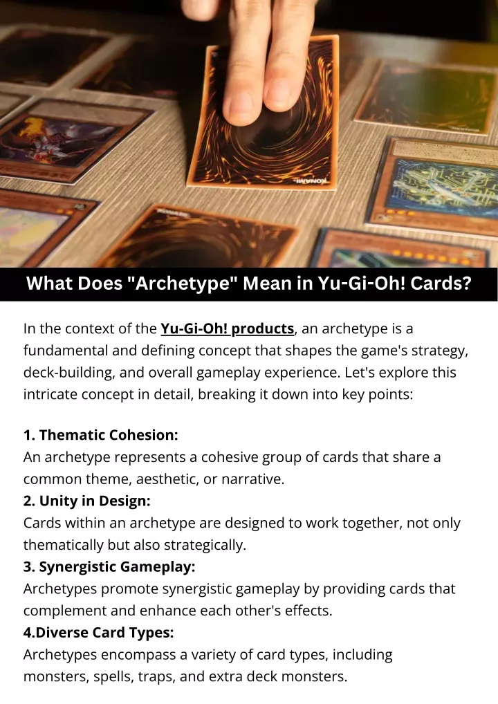 what does archetype mean in yu gi oh cards