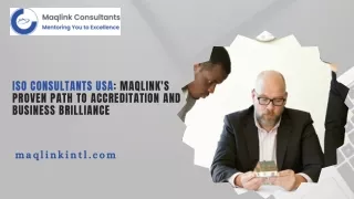 Iso Consultants USA: Maqlink's Proven Path to Accreditation and Business