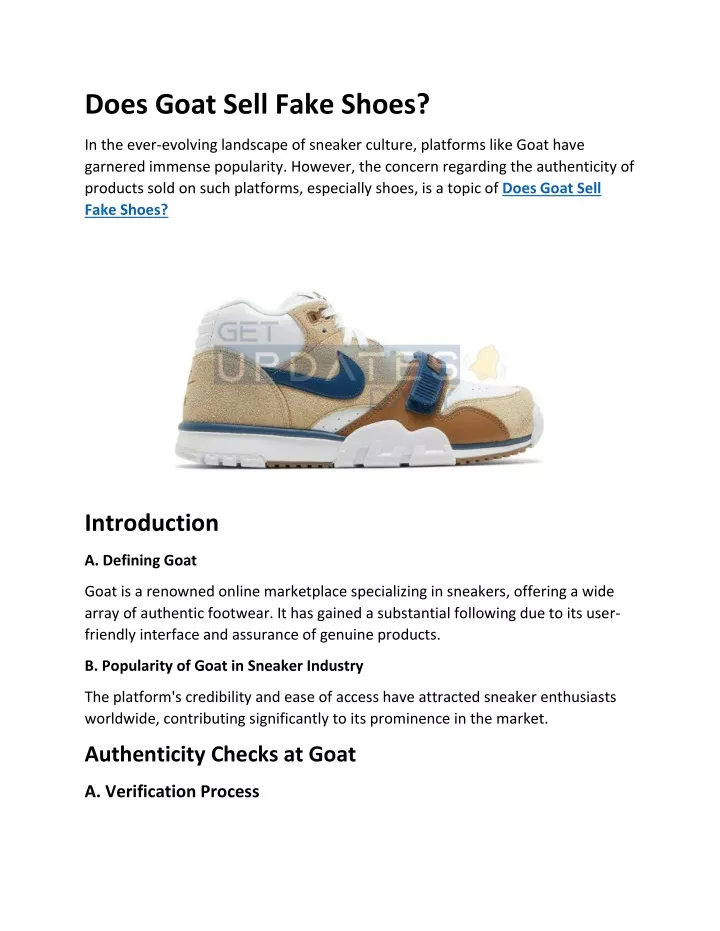 PPT Does Goat Sell Fake Shoes? PowerPoint Presentation, free download