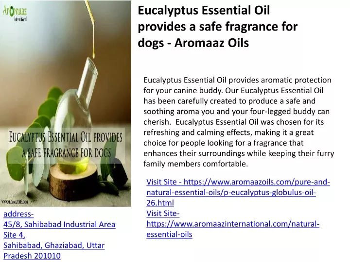 eucalyptus essential oil provides a safe