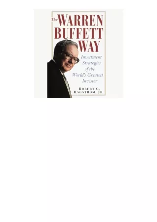 ❤️get (⚡️pdf⚡️) download The Warren Buffett Way 3rd Edition