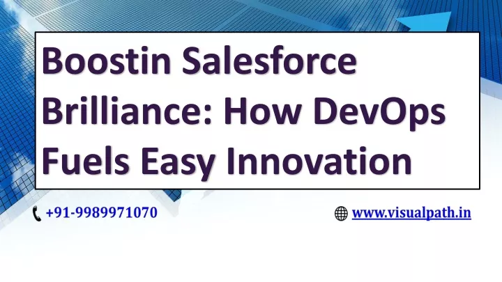 boostin salesforce brilliance how devops fuels