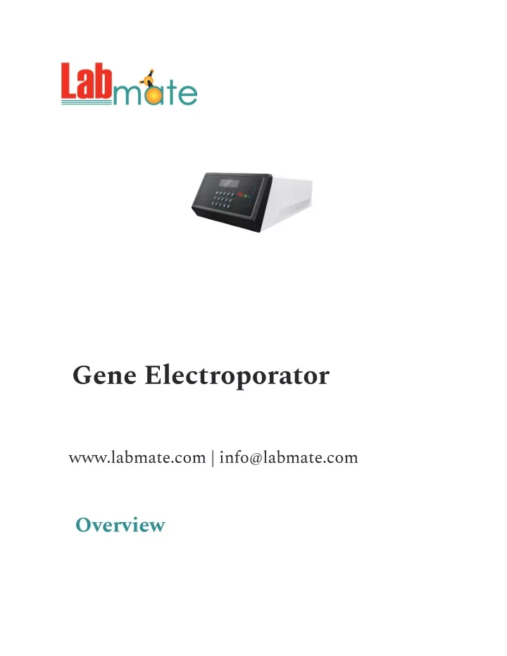 gene electroporator