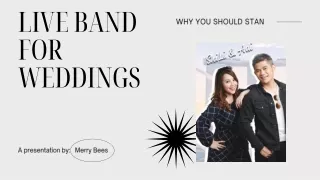 Live band for weddings