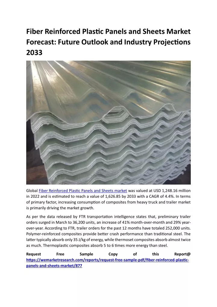 fiber reinforced plastic panels and sheets market