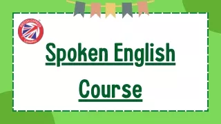 spoken english course