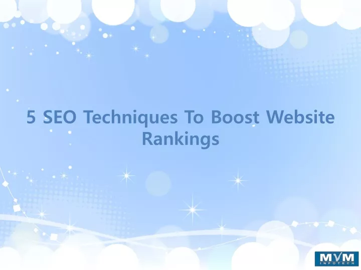 5 seo techniques to boost website rankings