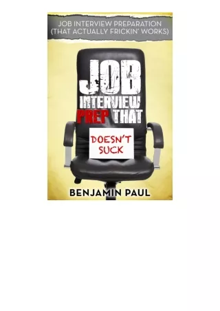 ❤️get (⚡️pdf⚡️) download Job Interview Prep That Doesnt Suck Job Interview Prepa