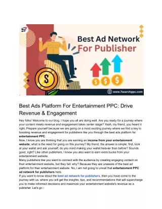 Best Ads Platform for Entertainment PPC_ Drive Revenue & Engagement