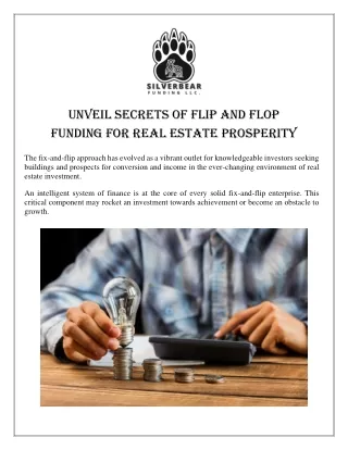 Unveil Secrets Of Flip And Flop Funding For Real Estate Prosperity