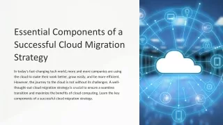 Essential Components of a Successful Cloud Migration Strategy