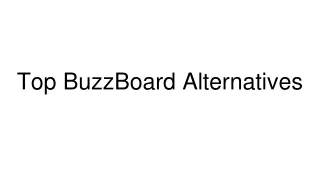 Top BuzzBoard Alternatives