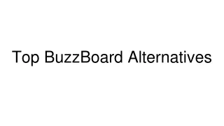 top buzzboard alternatives