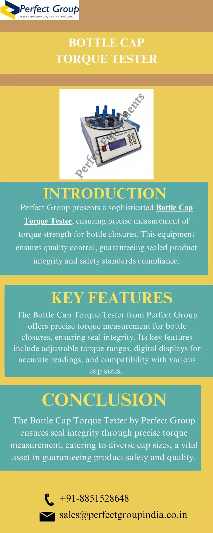 bottle cap torque tester