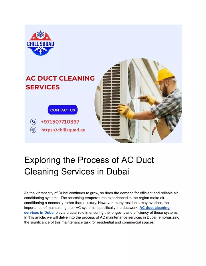 exploring the process of ac duct cleaning