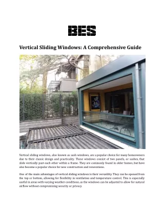 Vertical Sliding Windows_ A Comprehensive Guide