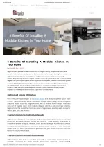 6 Benefits Of Installing A Modular Kitchen In Your Home - slide 1