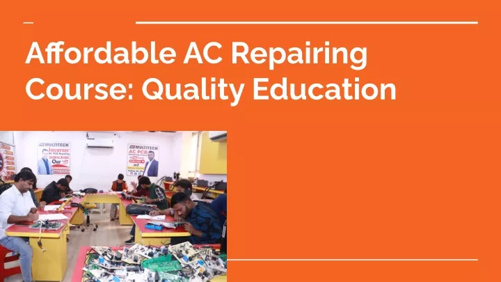 affordable ac repairing course quality education