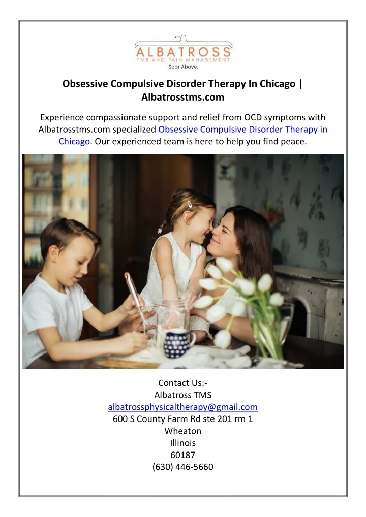 obsessive compulsive disorder therapy in chicago