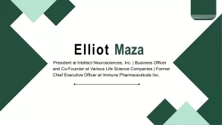 Elliot Maza - An Inspirational Expertise From Fort Lee, NJ